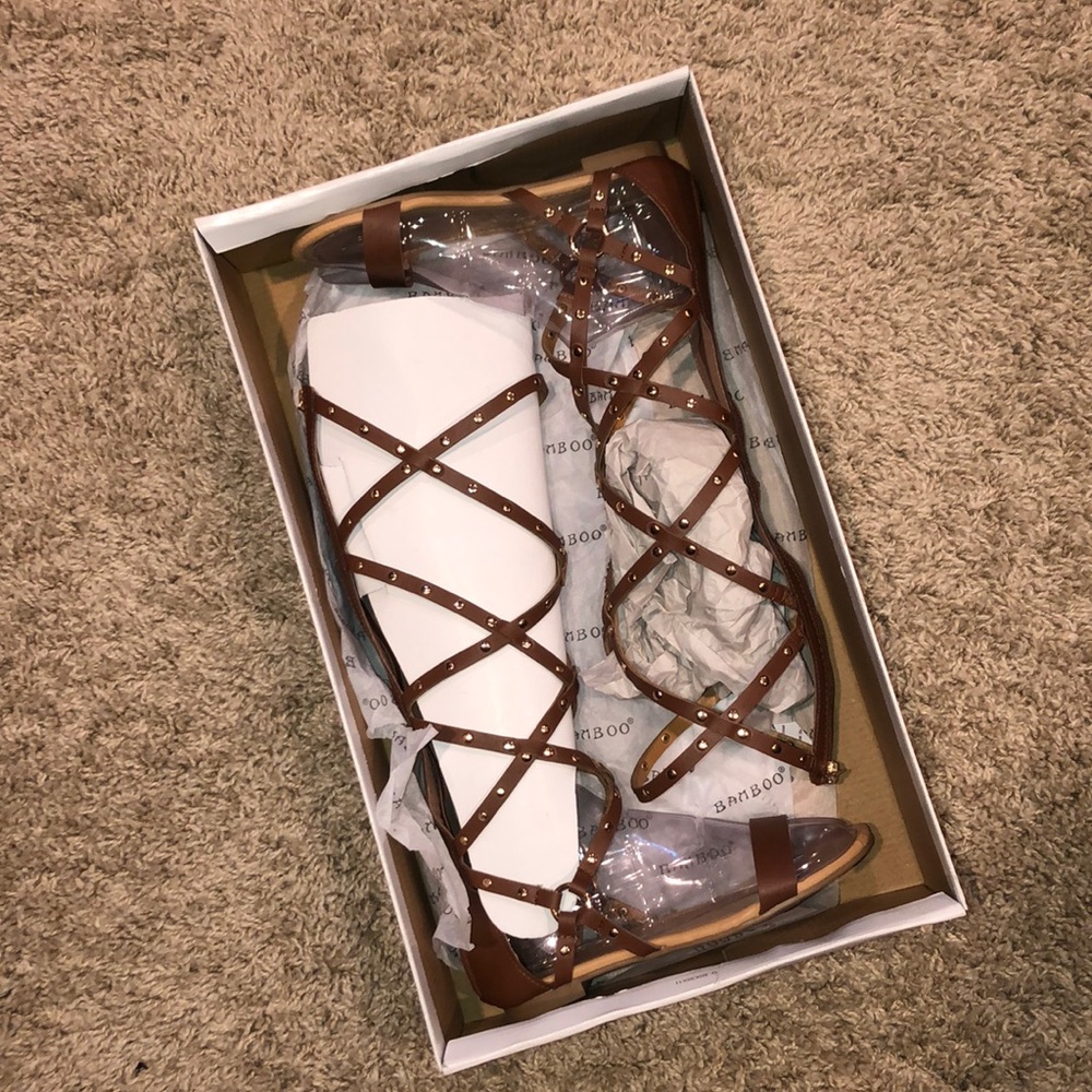 Super high gladiator sandals